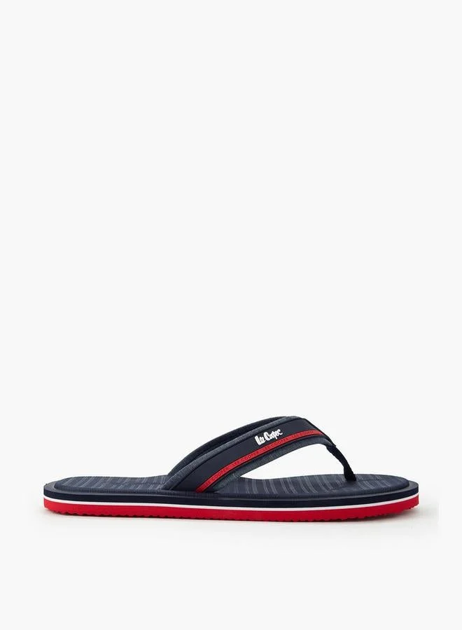 Lee Cooper Men Logo Detail Flip-Flops